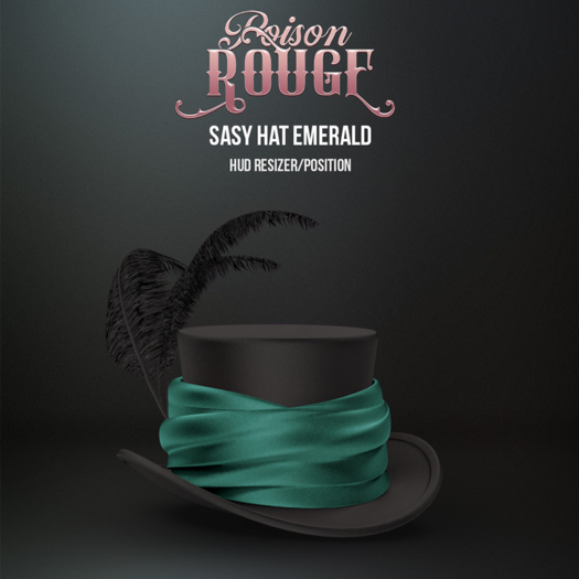 POISON ROUGE Sasy Hat Emerald