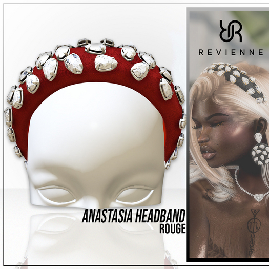 Revienne: The Anastasia Headband [ROUGE]