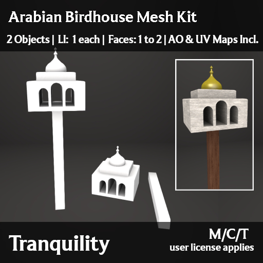 Tranquility - Arabian Birdhouse Mesh Kit