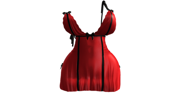 -NB- Red Bows N Butterfly Knives Outfit  [Unpacker]