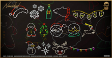 Pack Navidad Neon Signs - The Bearded Guy