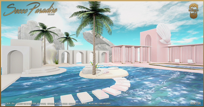 Pack Secco Paradise Backdrop - The Bearded Guy