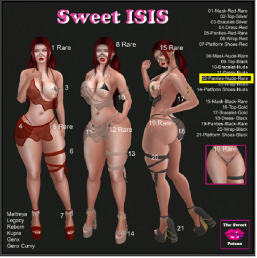 12 Rare Sweet Isis
