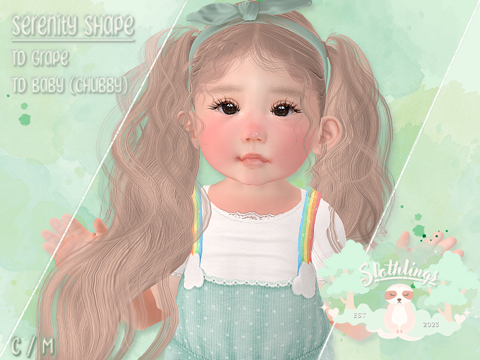 { Slothlings } Serenity Shape - TD Grape