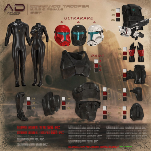 [05][RARE] [AD] Commando Trooper - Chestplate - Red - MAITREYA