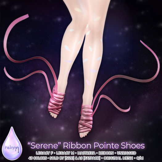 rainnn Serene Ribbon Pointe Shoes [DEMO]