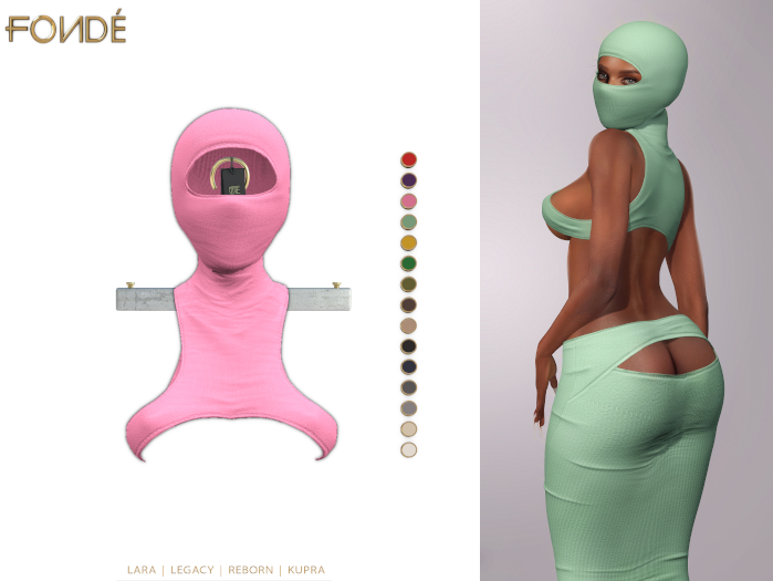 Fonde - Damo Bralaclava - Pink - Unpacker