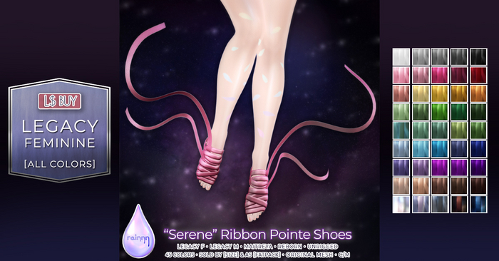 rainnn Serene Ribbon Pointe Shoes [LEGACY]
