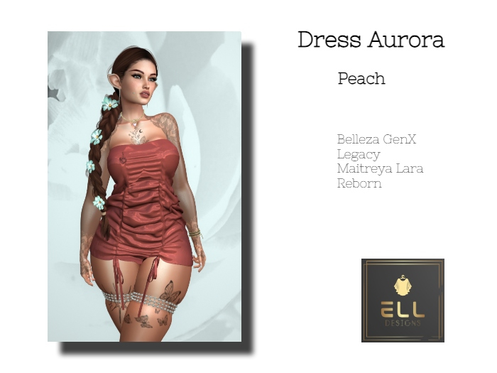 ELL - Aurora Peach Dress