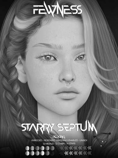 Fewness - Starry Septum Piercing - DEMO