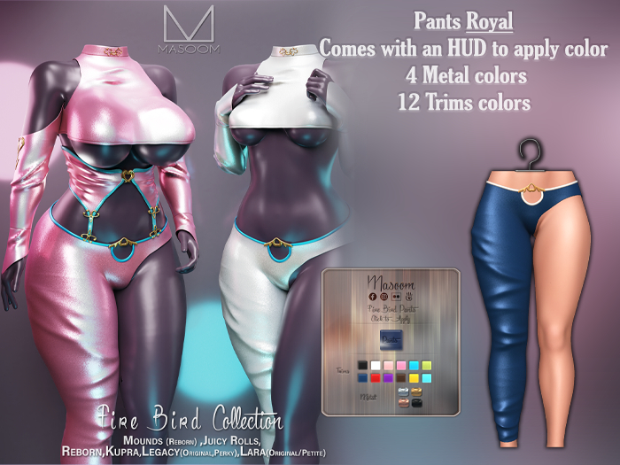 [[ Masoom ]] Fire Bird Pants - Royal