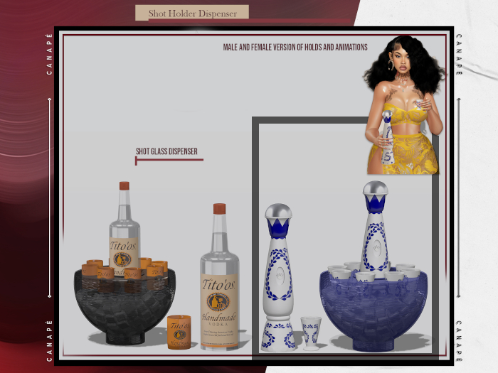 [Canape] Shot Holder Dispenser Azul