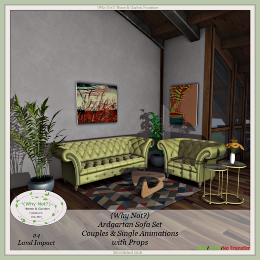 {Why Not?} Ardgartan Sofa Set-Boxed