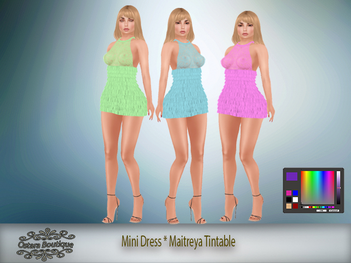 Ruffle Mini Dress * Maitreya