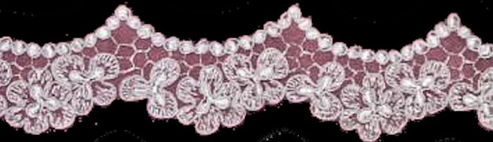 pink lace border