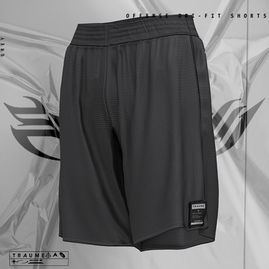 [Traume] Offense Dri-FIT Shorts Grey