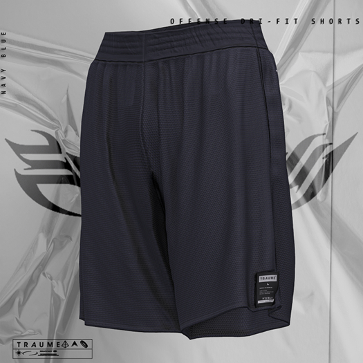 [Traume] Offense Dri-FIT Shorts Navy Blue