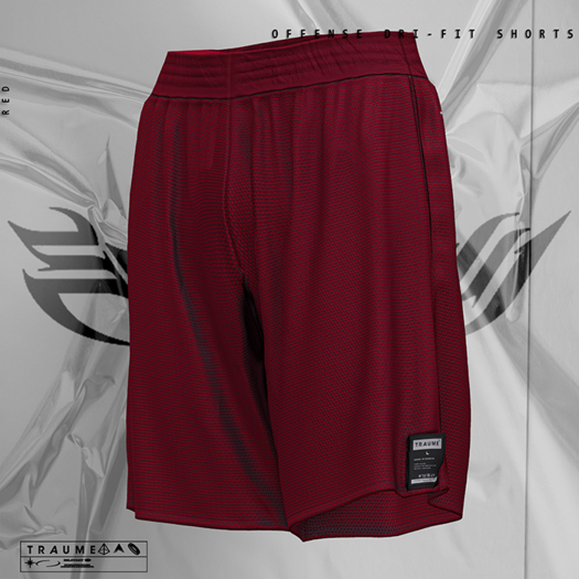 [Traume] Offense Dri-FIT Shorts Red