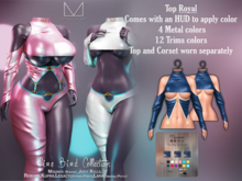 [[ Masoom ]] Fire Bird Top - Royal