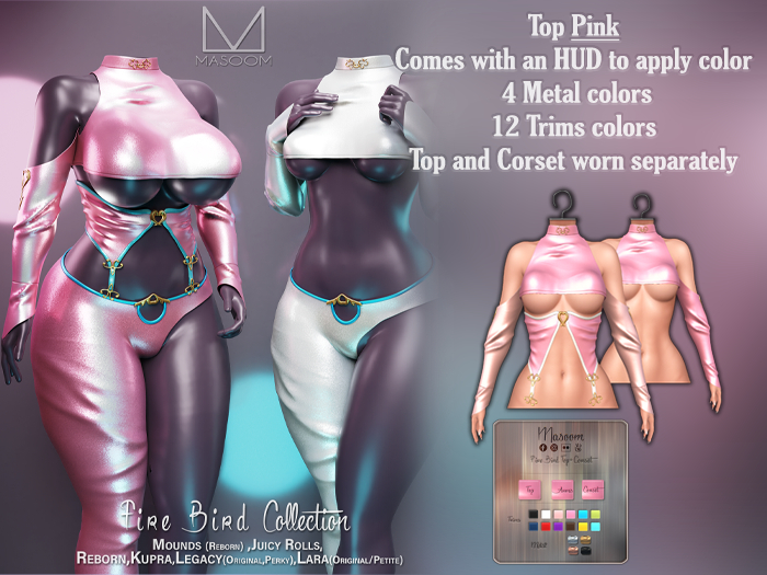 [[ Masoom ]] Fire Bird Top - Pink