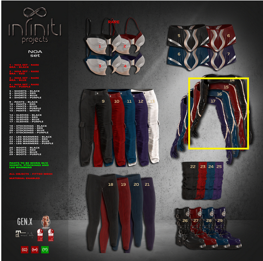 15 Noa SLEEVES Red - IP -