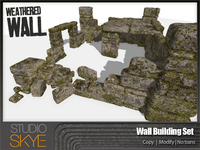 Skye Weathered Wall Building Set - Includes Winter Snow