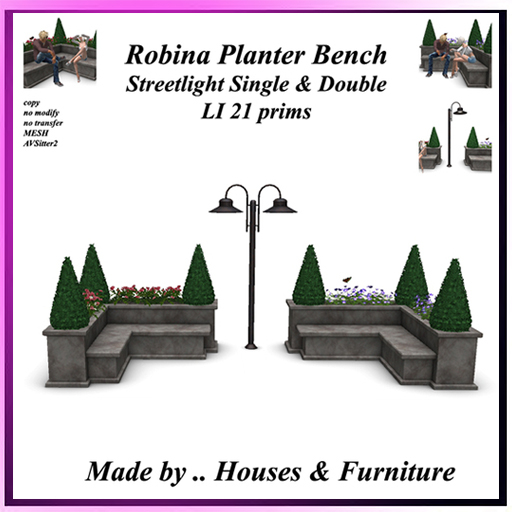 Robina Planter Bench