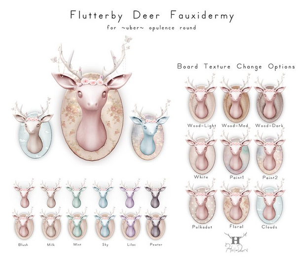 +Half-Deer+ Flutterby Deer Fauxidermy [FATPACK]