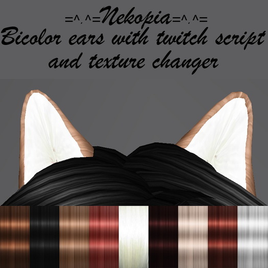 Nekopia bicolor ears