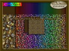 Steampunk Gear Combo Seamless Texture Bundle