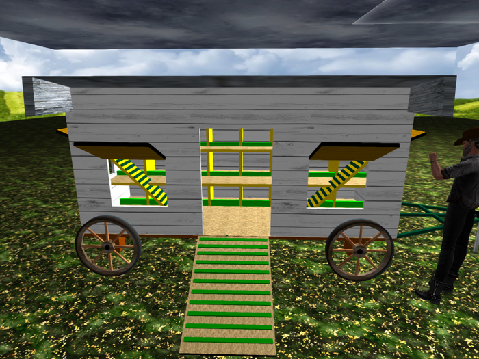 Mobile Chicken Coop Mesh 8 LI