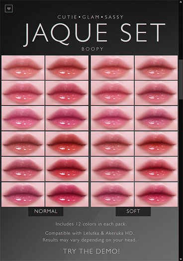 [BOOPY] Jaque Lipstick (Fatpack)