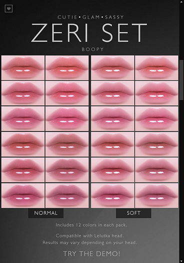 [BOOPY] Zeri Lipstick (Fatpack)