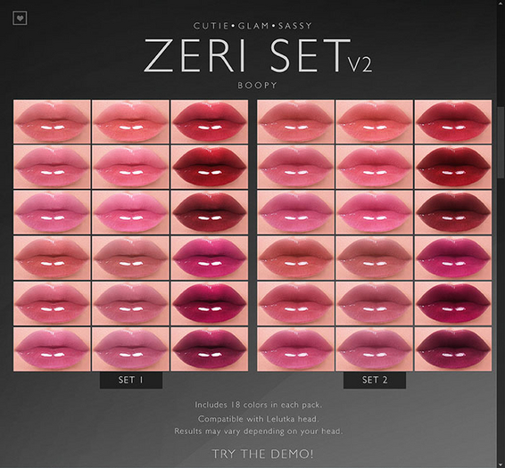 [BOOPY] Zeri Lipstick V2 (Fatpack)
