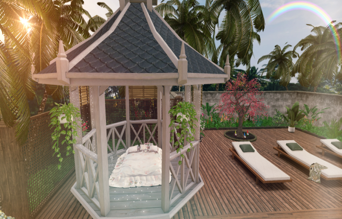 Princess Rose Bed with Gazebo ( Couples  )