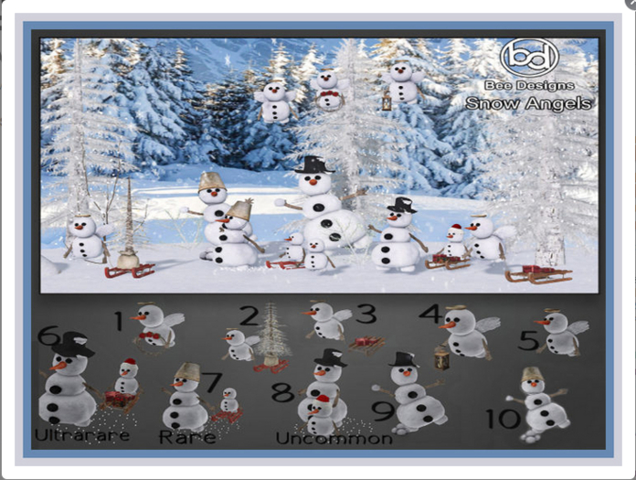 07 Bee Designs Snow Angels  RARE