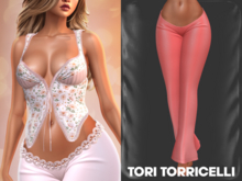TORI TORRICELLI // Eugenie Pants // Coral