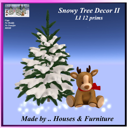 Snowy Tree Decor II