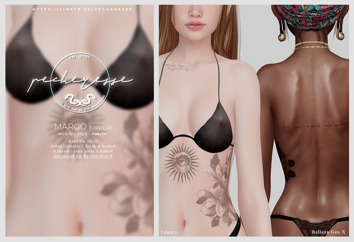 pecheresse. margo tattoo (upper edition)