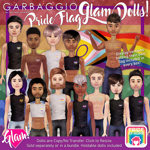 Garbaggio // Homme Pride Flag Glam Dolls - Fullpack