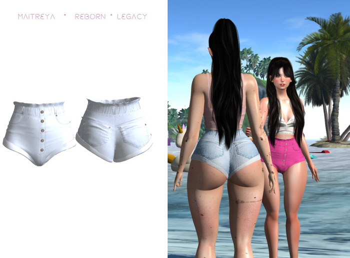 Be.Radikal.Be.Unique.Yaileen's shorts - White 