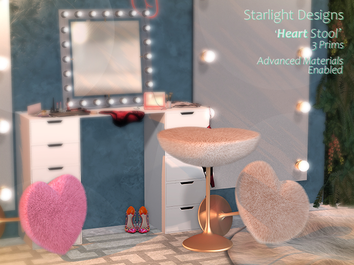 Starlight Designs - Queen Heart Stool