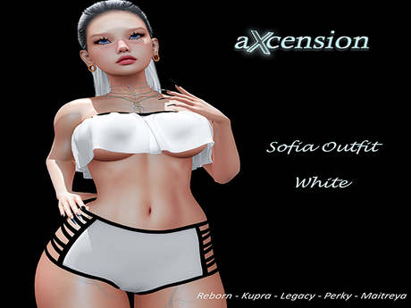 Second Life Marketplace - aX: Sofia Outfit White