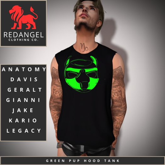 Green Pup Hood Tank