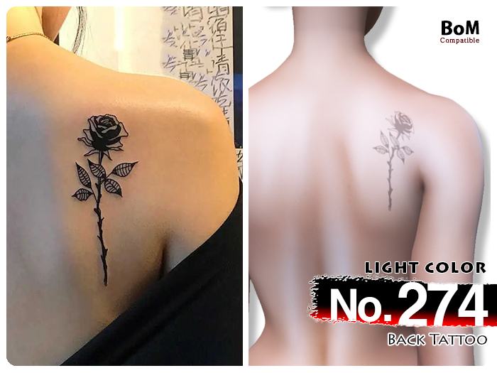 (Back Tattoo) No.274 Light