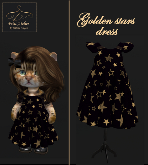 Golden stars dress