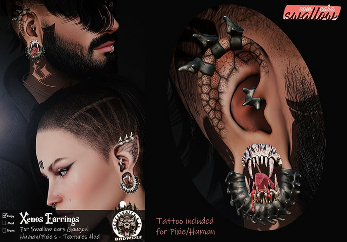 Badwolf - Xenos Earrings (ADD)