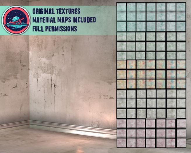 ::T:: Materials Texture: Distressed Pastel Wall Kit Fullpack (55% Off)