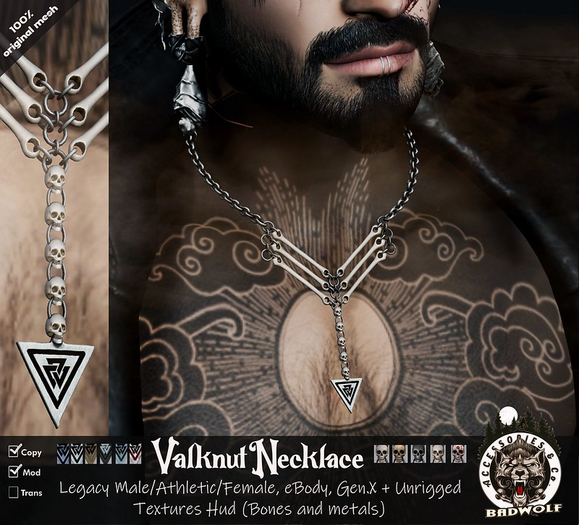 Badwolf - Valknut Necklace (ADD)