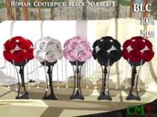 BLC Roman centerpice black marble 1